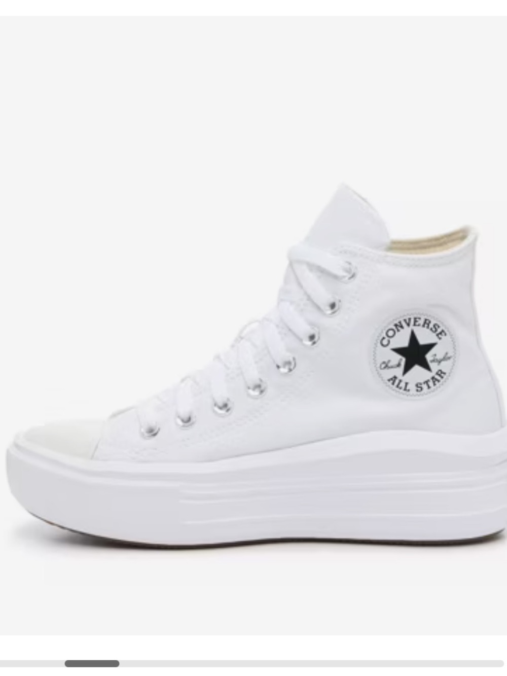 Converse White Platform High Top Sneakers